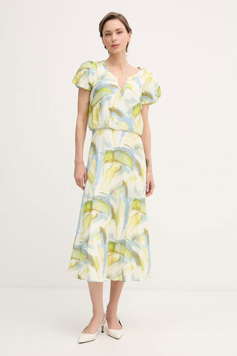 DKNY rochie de vară cu vâscoză