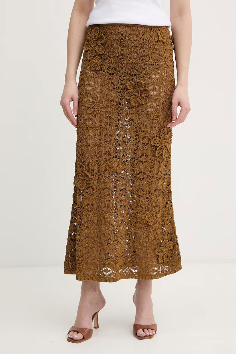 Pinko fustă tricotată din bumbac