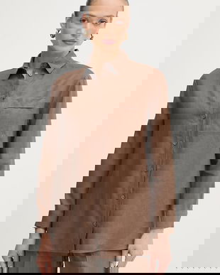 MM by Max Mara cămașă pentru femei, din in FILO