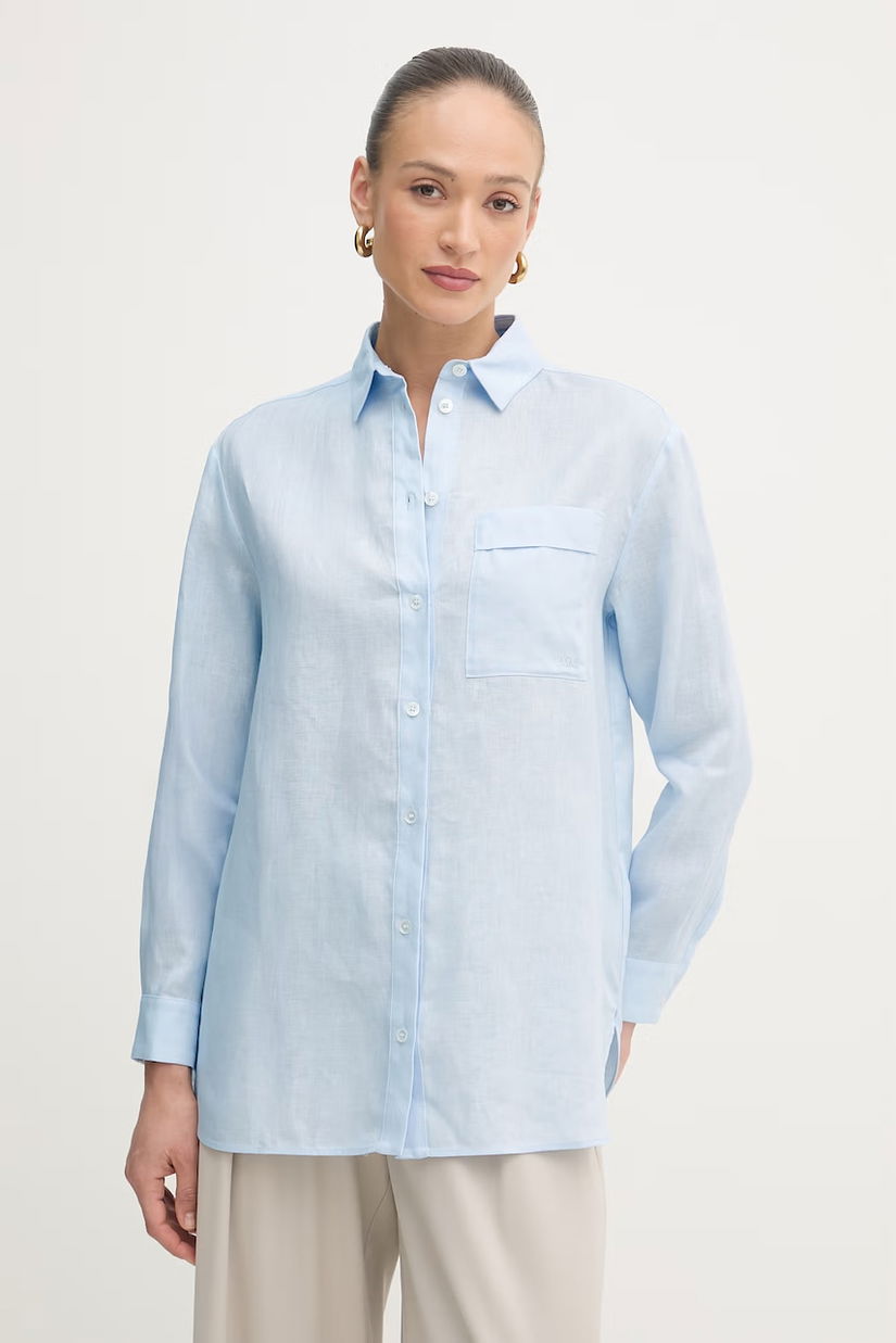 MM by Max Mara cămașă pentru femei, din in FILO