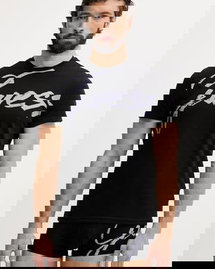 Guess pijama pentru bărbați, cu bumbac