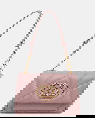 Love Moschino geantă poștas pentru femei, cu imitație de piele