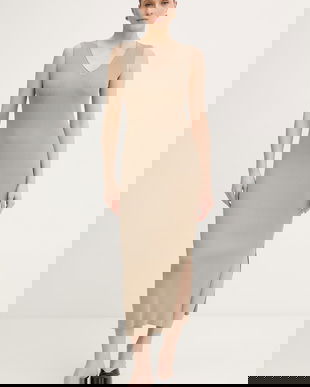 Armani Exchange rochie bodycon cu vâscoză