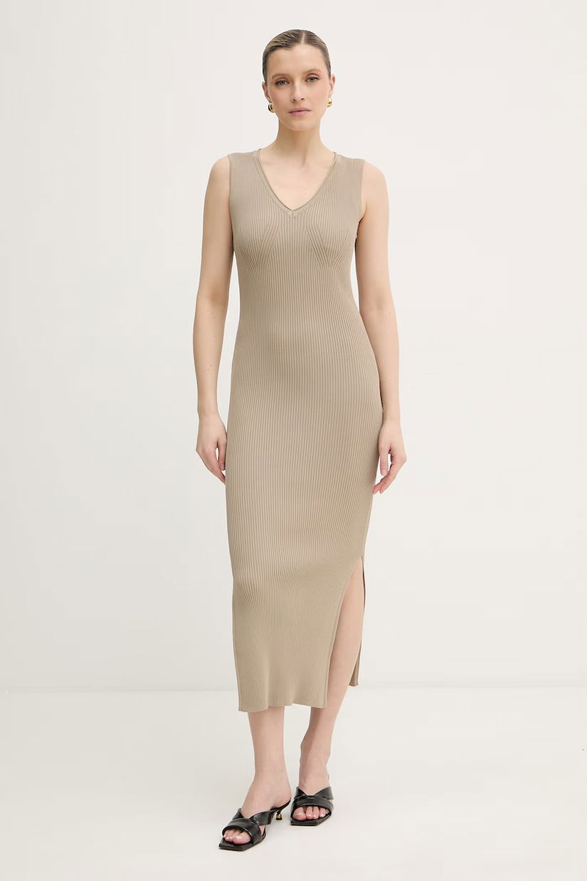 Armani Exchange rochie bodycon cu vâscoză