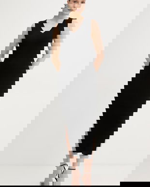 Armani Exchange rochie bodycon cu vâscoză