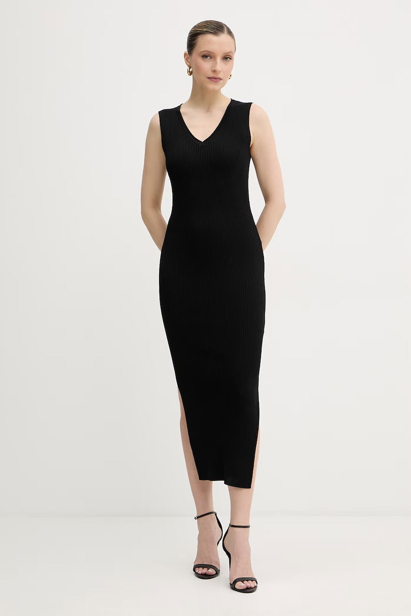 Armani Exchange rochie bodycon cu vâscoză