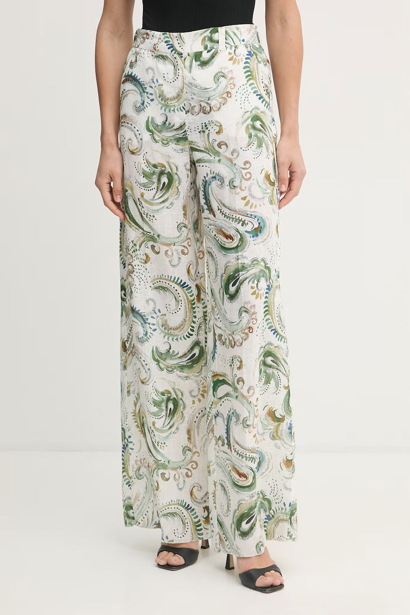 Marella pantaloni wide leg pentru femei, din DOMINO