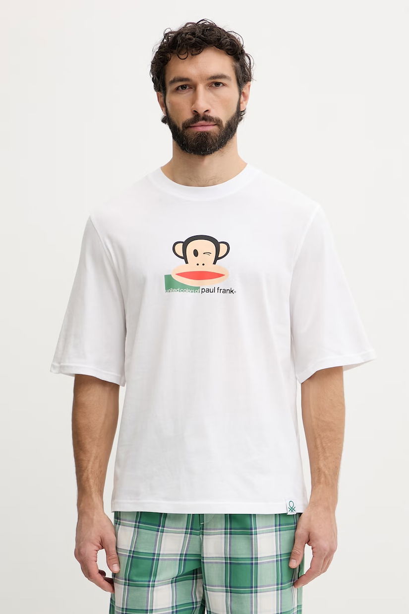 United Colors of Benetton cămașă de pijama pentru bărbați, din bumbac