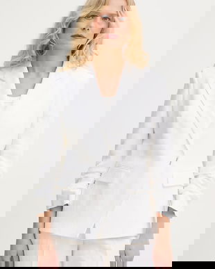 BOSS sacou cu două rânduri de nasturi pentru femei, cu lână Jia8