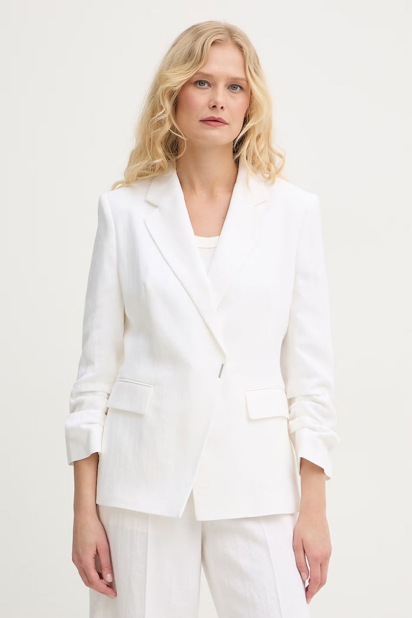 BOSS sacou cu două rânduri de nasturi pentru femei, cu lână Jia8