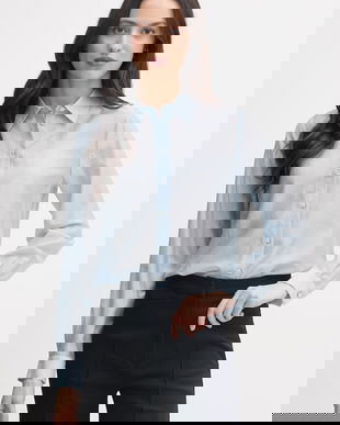 United Colors of Benetton cămașă pentru femei, cu lyocell