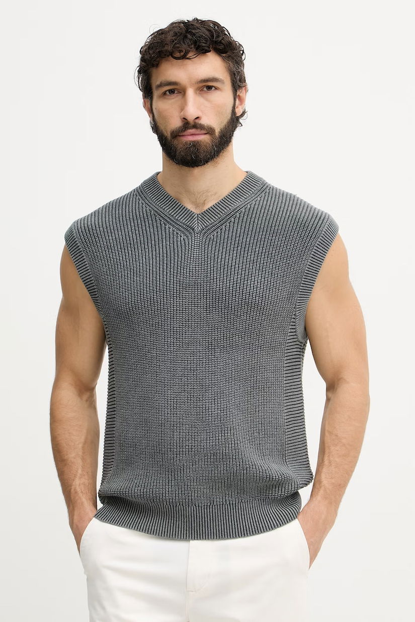 United Colors of Benetton vestă pentru bărbați, cu bumbac