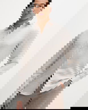 Calvin Klein cămașă pentru bărbați, din in