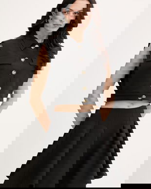 Karl Lagerfeld vestă cu un singur rând de nasturi pentru femei