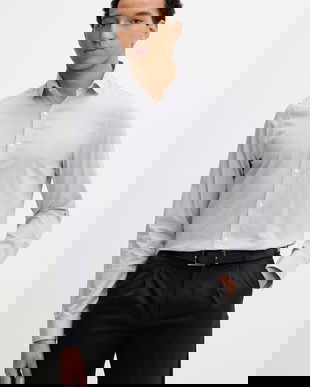 Calvin Klein cămașă pentru bărbați, cu bumbac