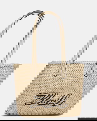 Karl Lagerfeld tote bag pentru femei, din piele K/SIGNATURE