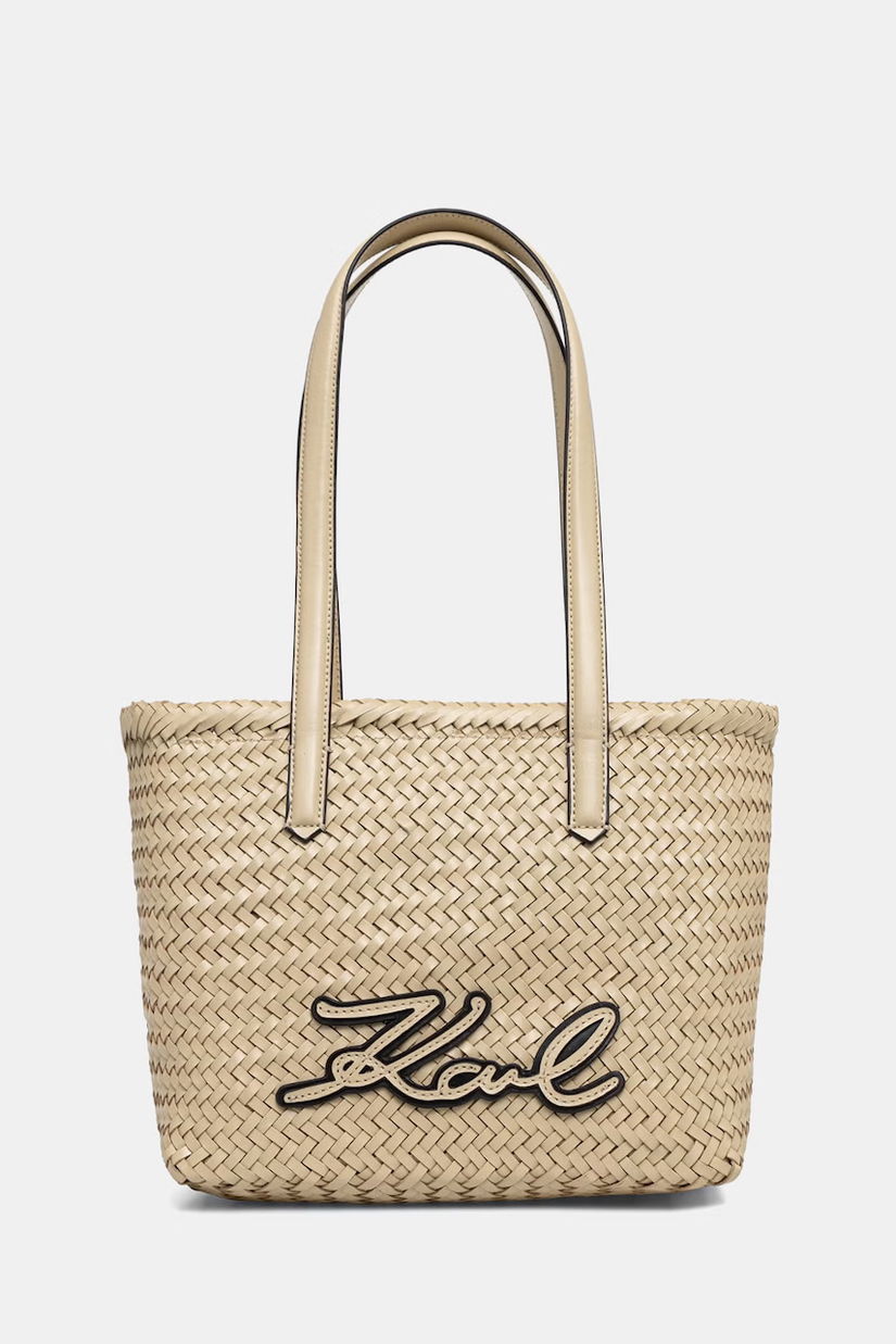 Karl Lagerfeld tote bag pentru femei, din piele K/SIGNATURE