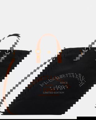 Elisabetta Franchi geantă shopper pentru femei, din bumbac