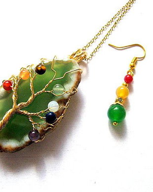 Set bijuterii cu agate 51929
