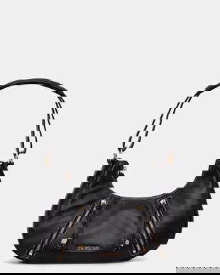 Love Moschino geantă croissant pentru femei, din piele