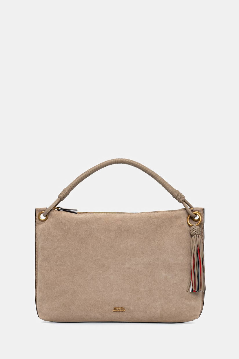 Tommy Hilfiger geantă pentru femei, din piele întoarsă