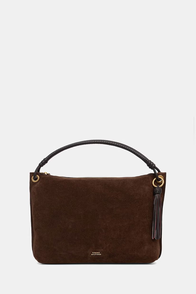 Tommy Hilfiger geantă pentru femei, din piele întoarsă