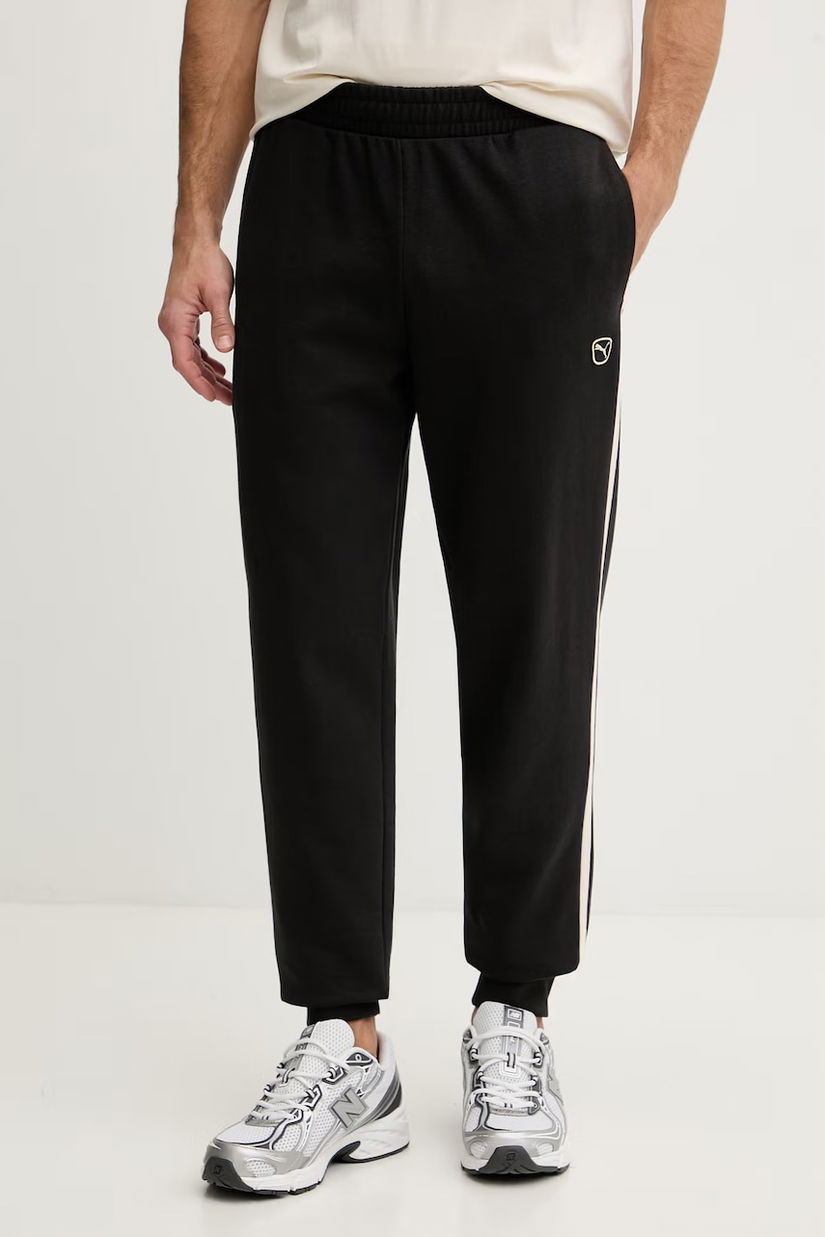 Puma pantaloni de trening bărbați din bumbac Essential Elevated