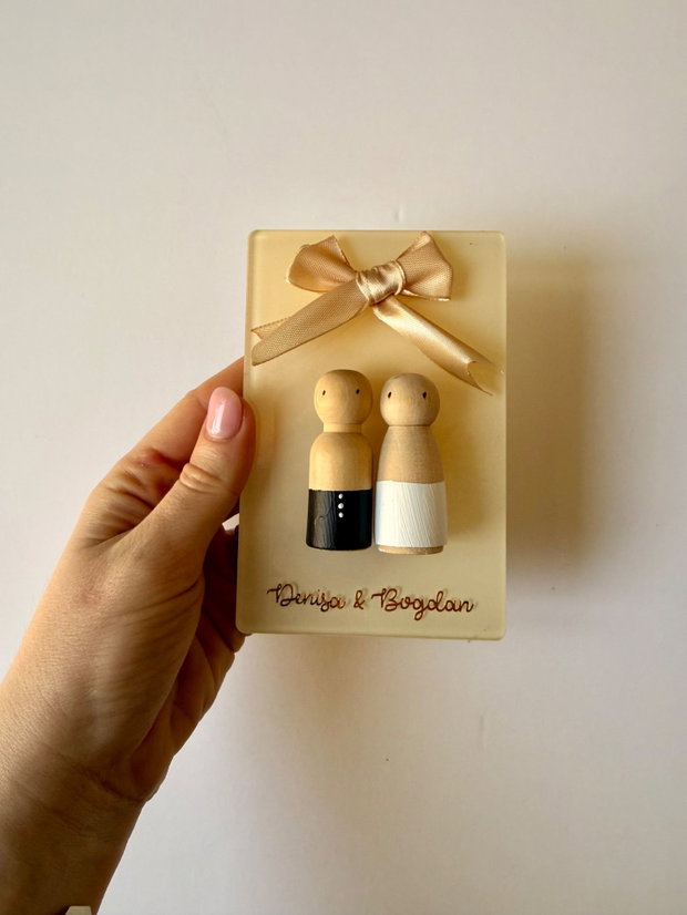 Marturie personalizata - Mr&Mrs