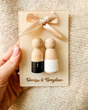 Marturie personalizata - Mr&Mrs