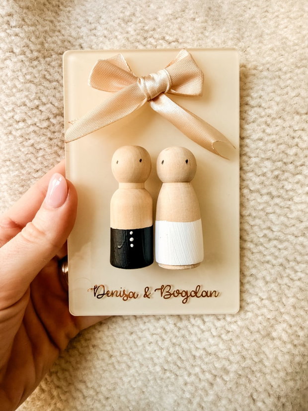 Marturie personalizata - Mr&Mrs
