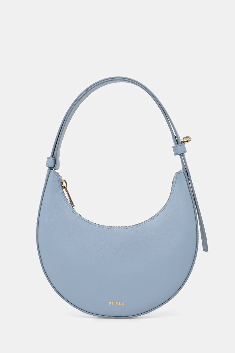 Furla geantă croissant pentru femei, din piele Deliza Mini Shoulder Bag