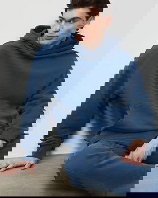 Medicine hanorac cu glugă pentru bărbați, din bumbac