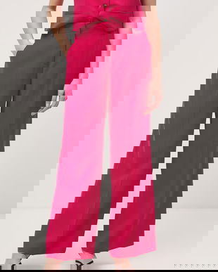 Medicine pantaloni wide leg de femei din vâscoză