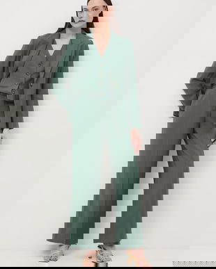 Medicine pantaloni wide leg de damă cu vâscoză