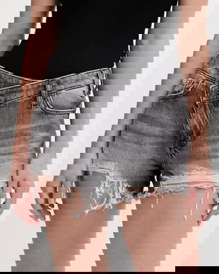 Guess Jeans pantaloni scurți pentru femei, din denim