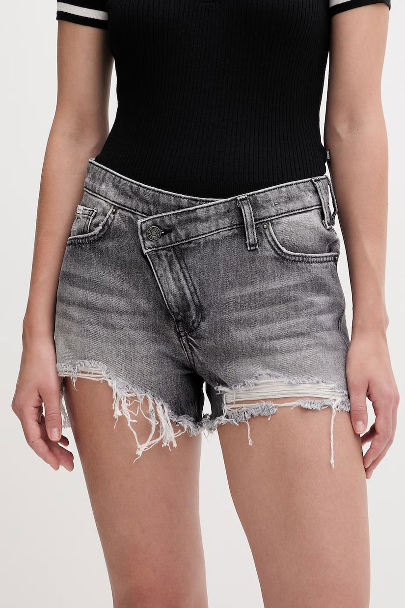 Guess Jeans pantaloni scurți pentru femei, din denim