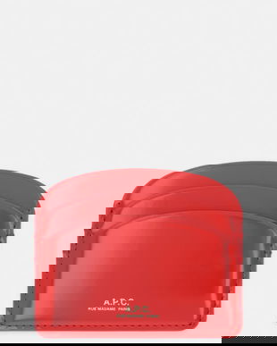 A.P.C. card-holder pentru femei, din piele PORTE-CARTES DEMI-LUNE