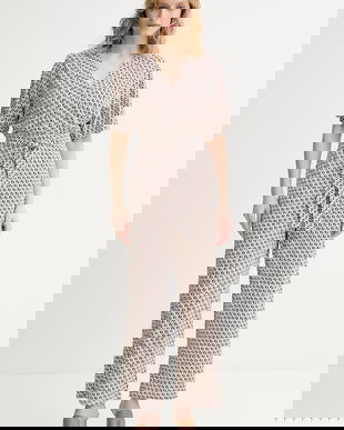 Max Mara Beachwear salopetă palazzo pentru femei, cu vâscoză EGREGE