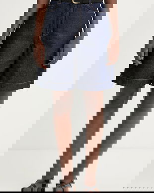 Weekend Max Mara pantaloni scurți pentru femei, din denim OZONO