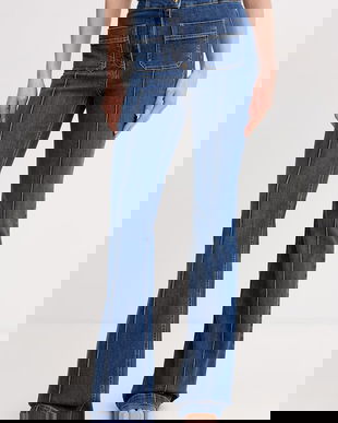 Elisabetta Franchi blugi flared pentru femei