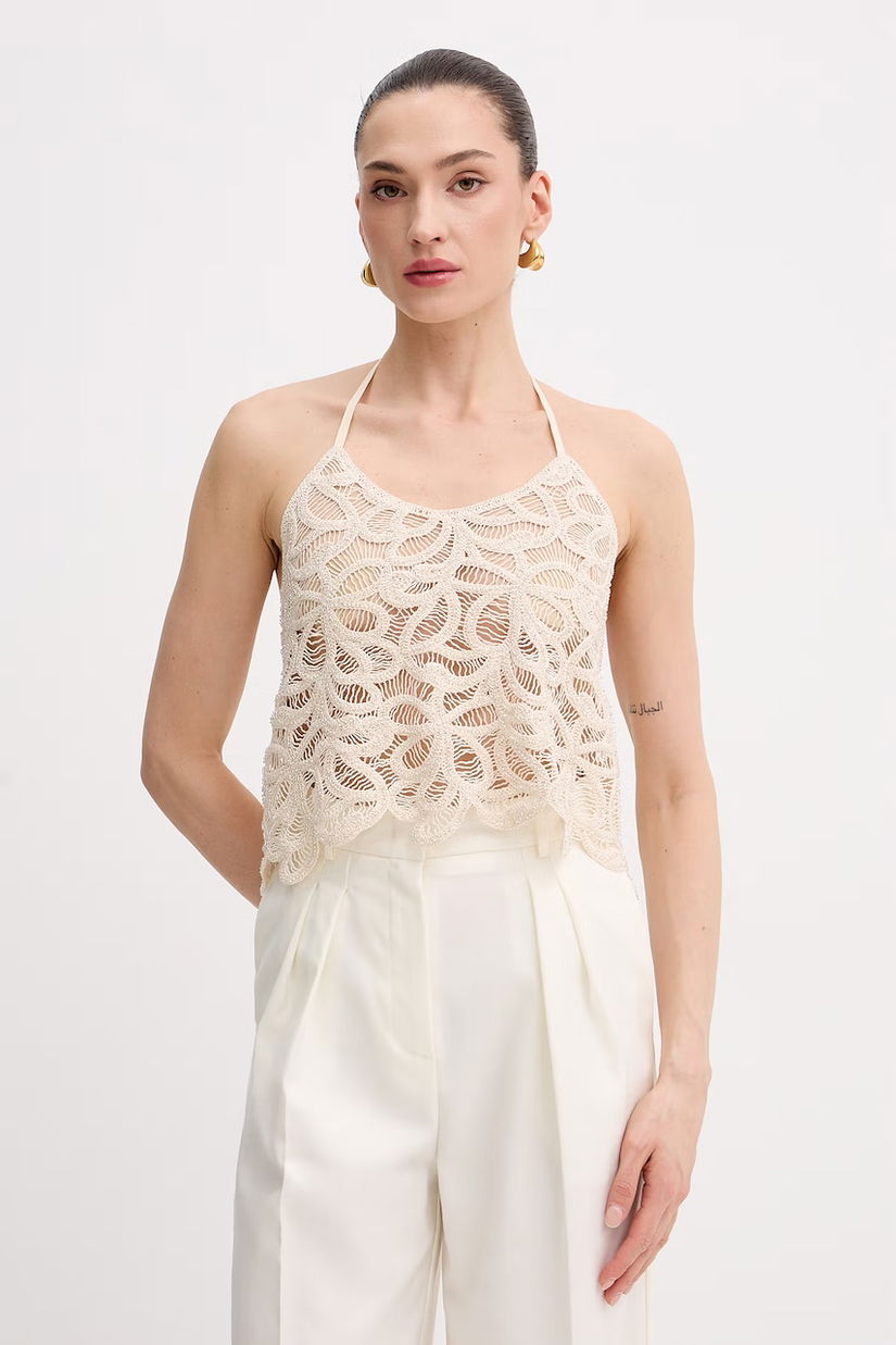 Patrizia Pepe top pentru femei, din bumbac