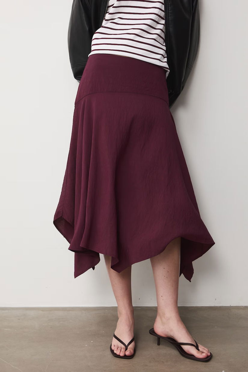 Medicine fustă asimetrică cu modal