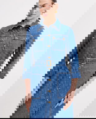 Luisa Spagnoli rochie din bumbac Passetto