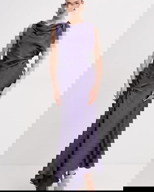 Victoria Beckham rochie drapată cu vâscoză