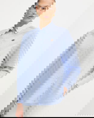 Karl Lagerfeld cămașă pentru femei, din bumbac IKON