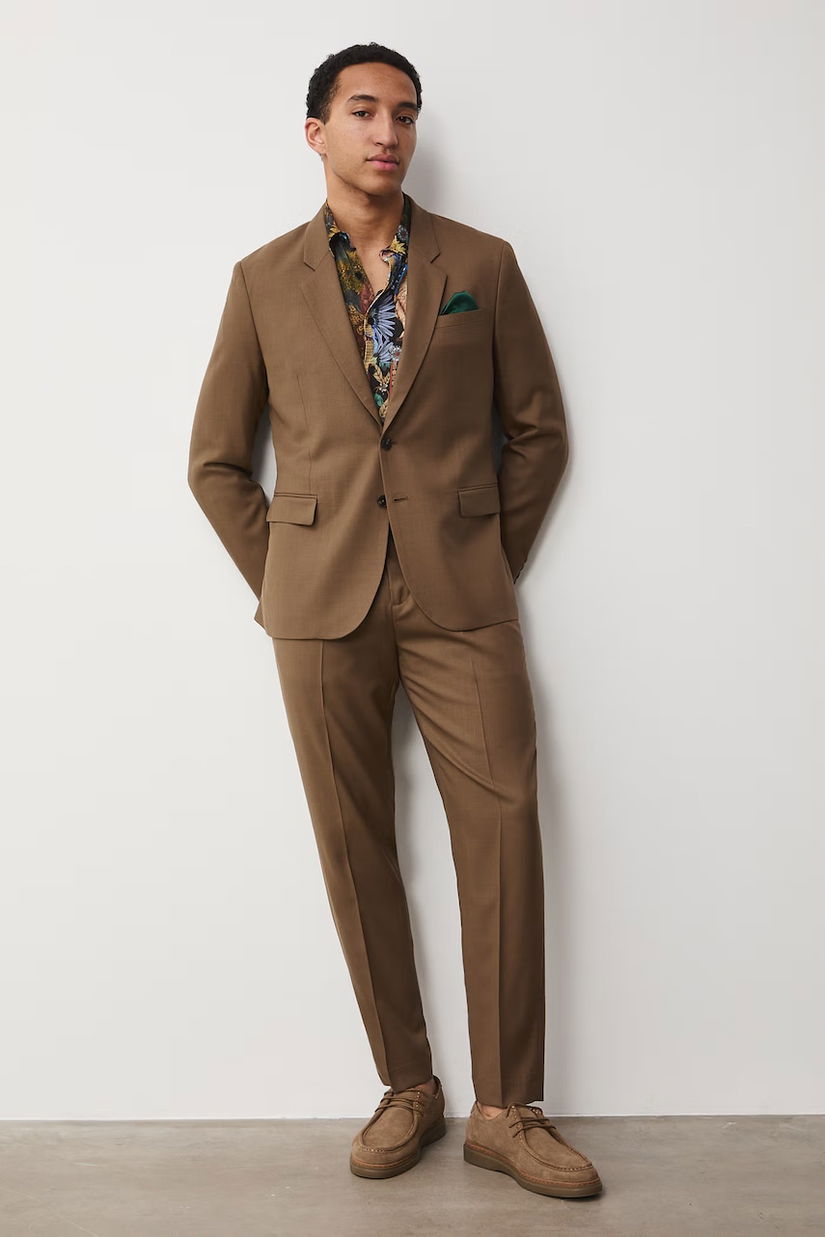 Medicine pantaloni chinos pentru bărbați, din lână