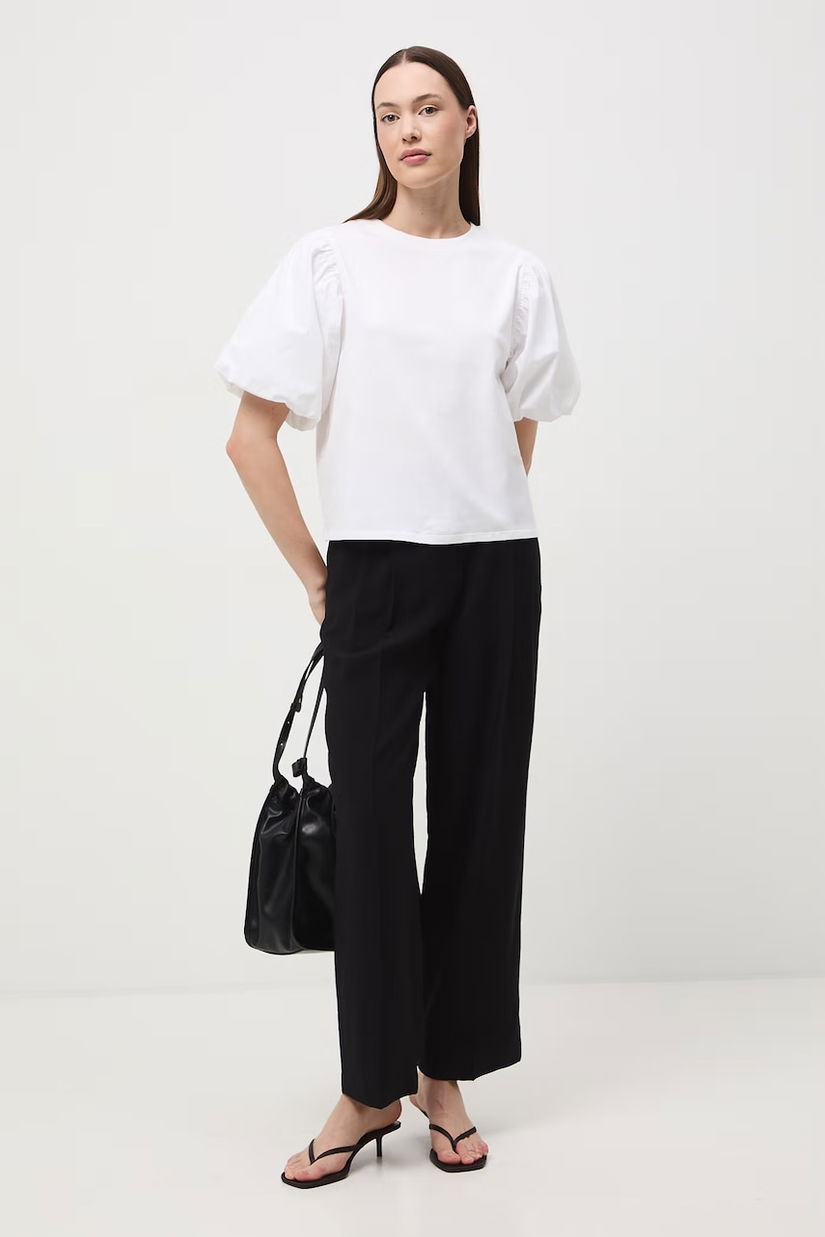 Medicine pantaloni wide leg pentru femei, cu vâscoză