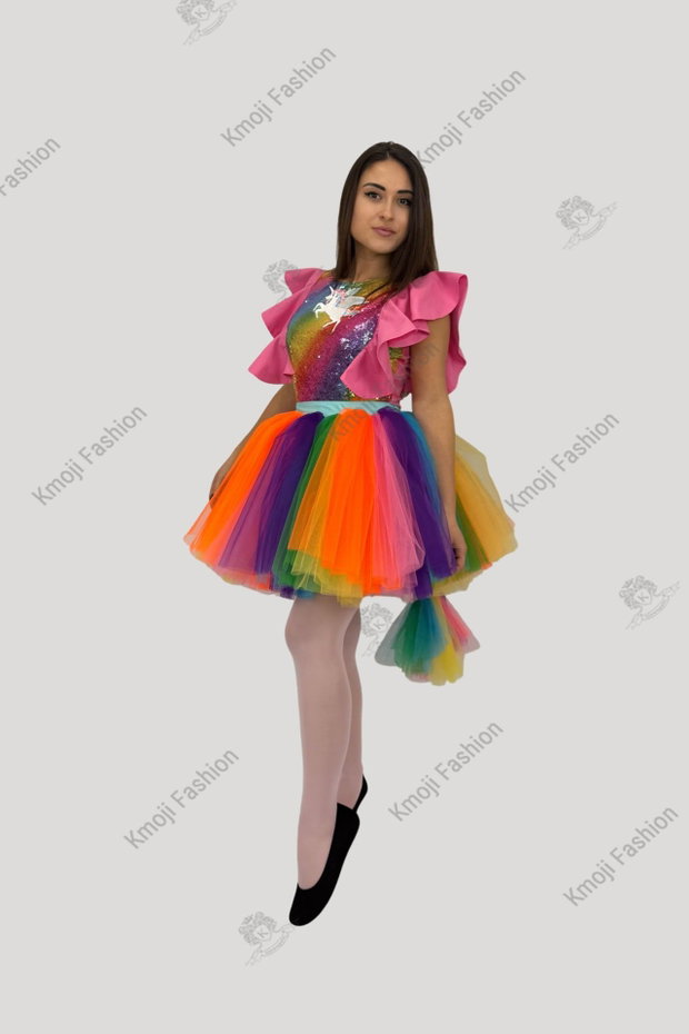 Rochie Unicorn Multicolor Adult