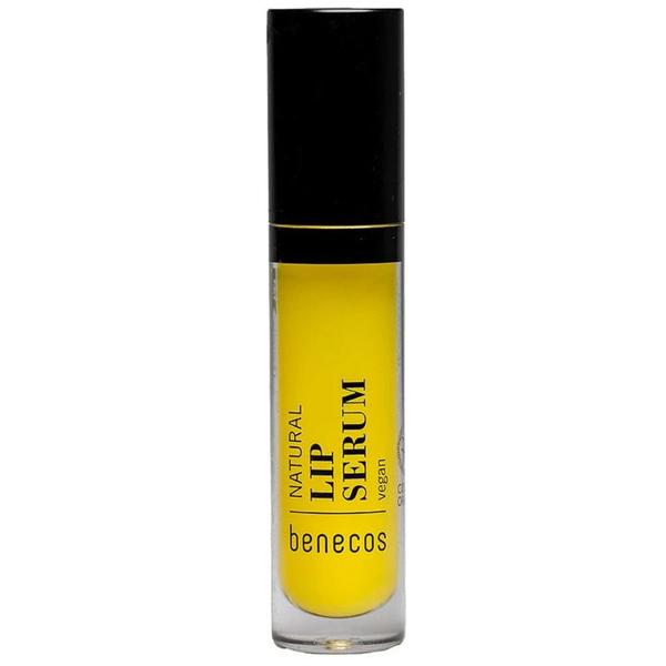 Ser Natural pentru Buze cu Acid Hialuronic si Calendula - Benecos Natural Lip Serum, 4.8 ml