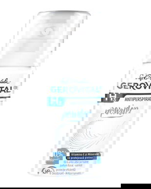 Deodorant Antiperspirant fara Alcool - Gerovital H3 Powder, 40 ml